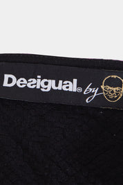 DESIGUAL Black, Purple Long Sleeve Dress