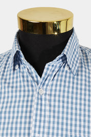 INDUSTRIE Blue Check Button Down Shirt