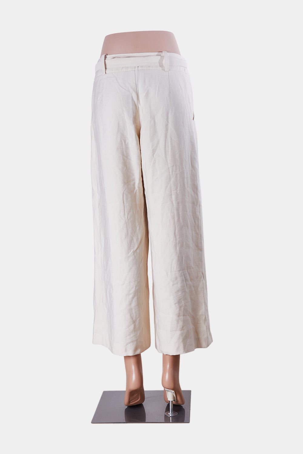 Viktori & Woods Pale Yellow High Waisted Relaxed Pants
