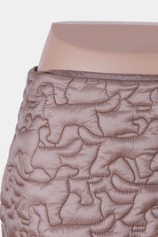 Unreal Fur Beige Quilted Mini Skirt