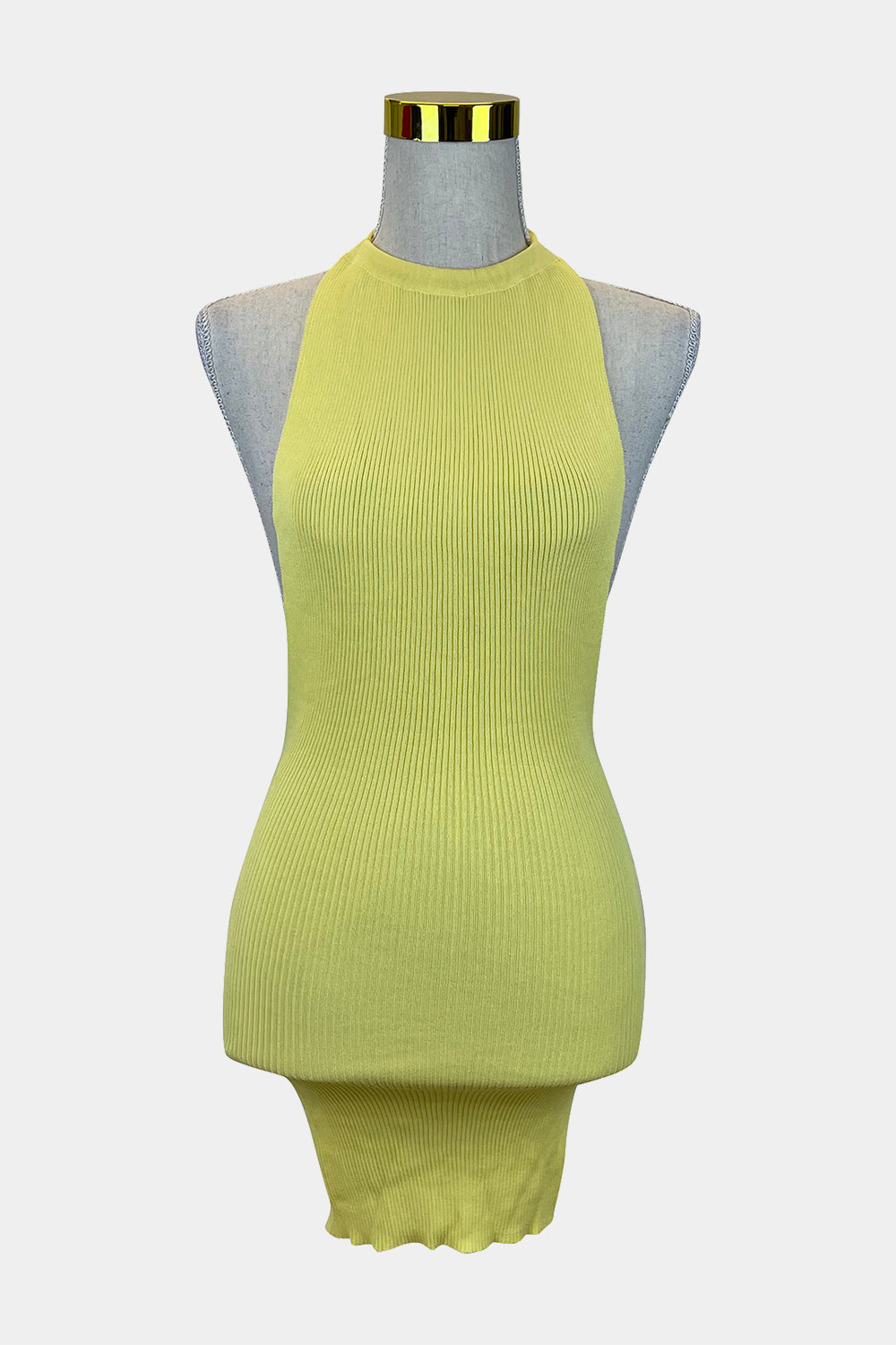 LIONESS Yellow Halter Top