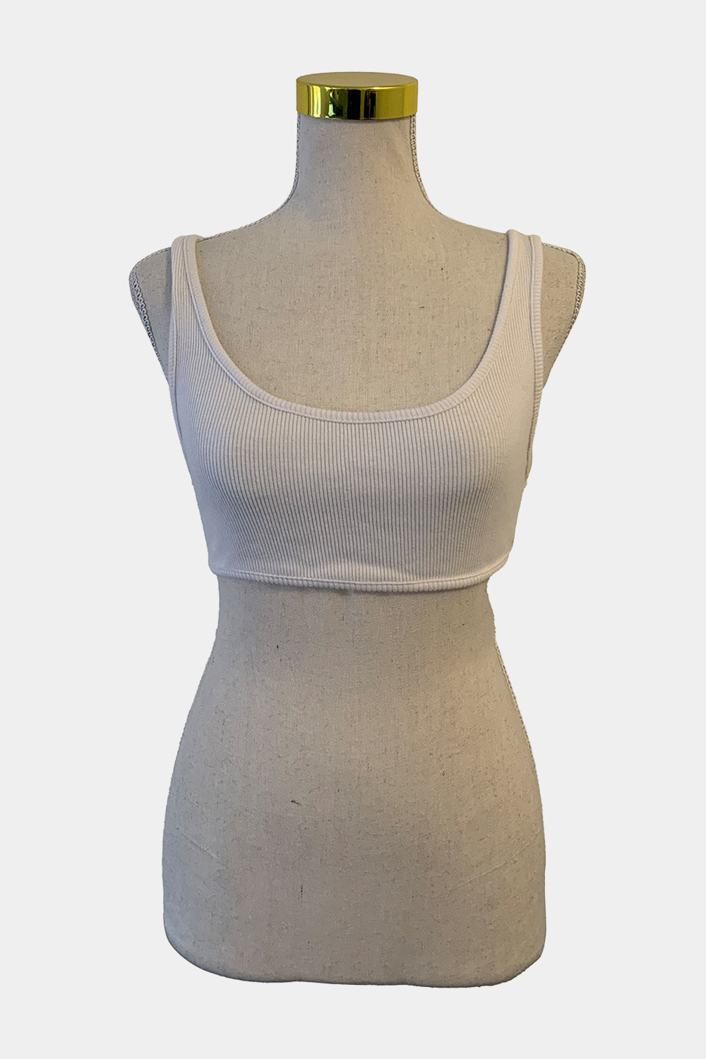 South St White Bralette Crop