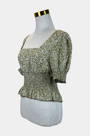 Cotton On Green Floral Top