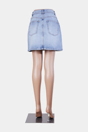 Saba Denim Blue High Waisted Denim Skirt