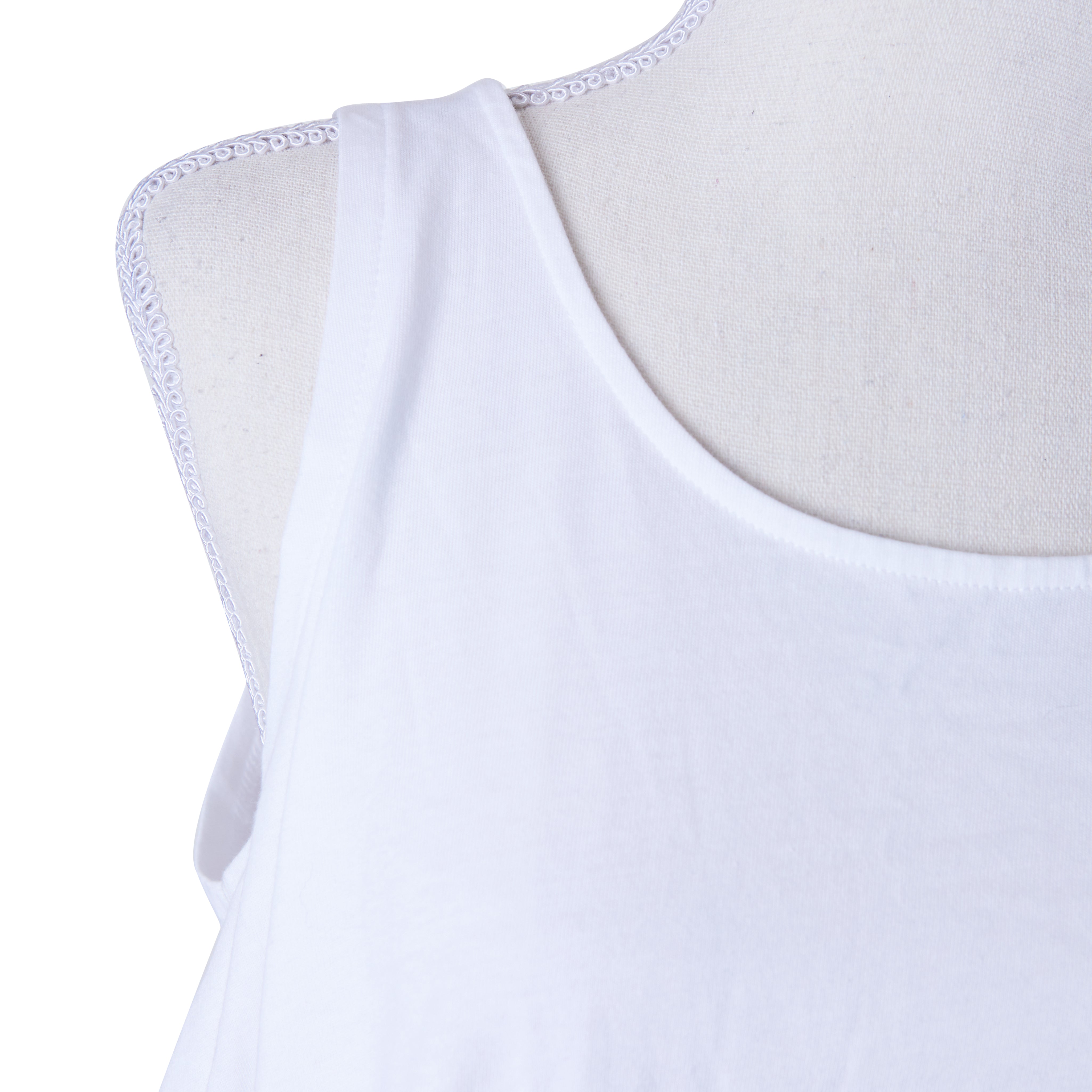 SEED White Loose Swing Singlet