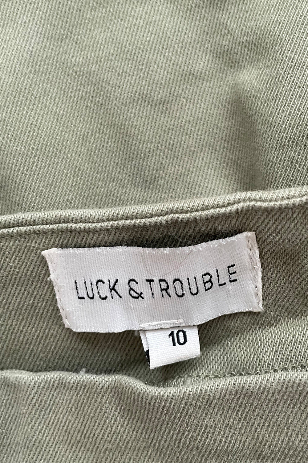 Luck & Trouble Khaki Skirt