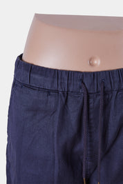 ROAMERS Navy High Waisted Tie Up Pants