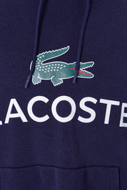 LACOSTE Navy Print Hoodie