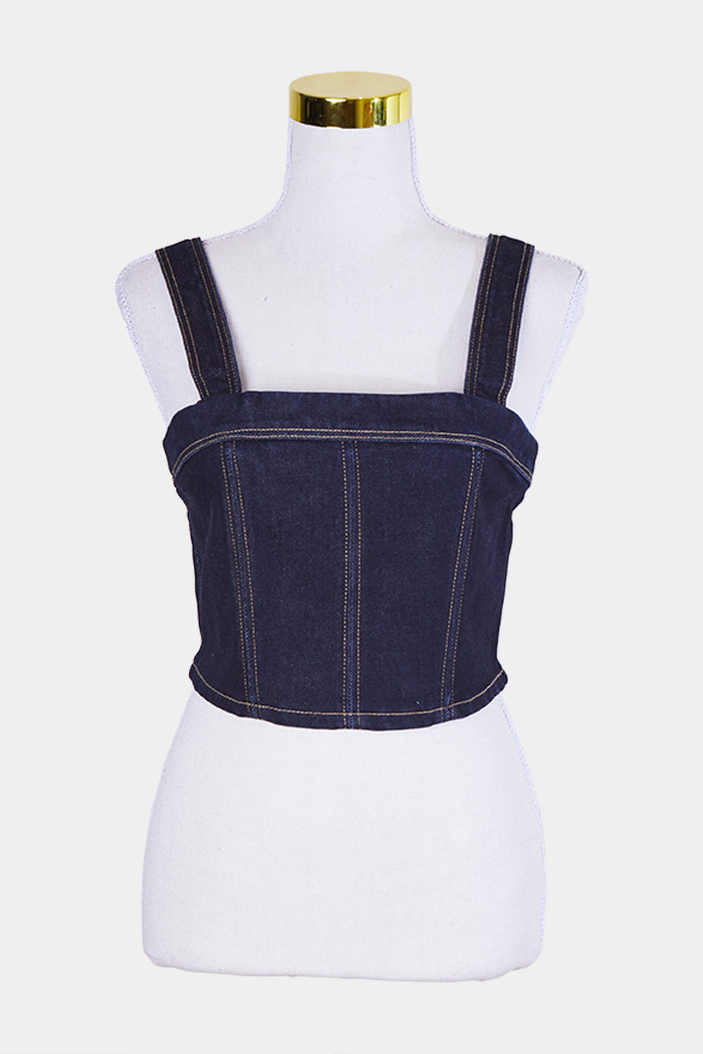 Abrand Jeans Indigo Denim Crop Top 