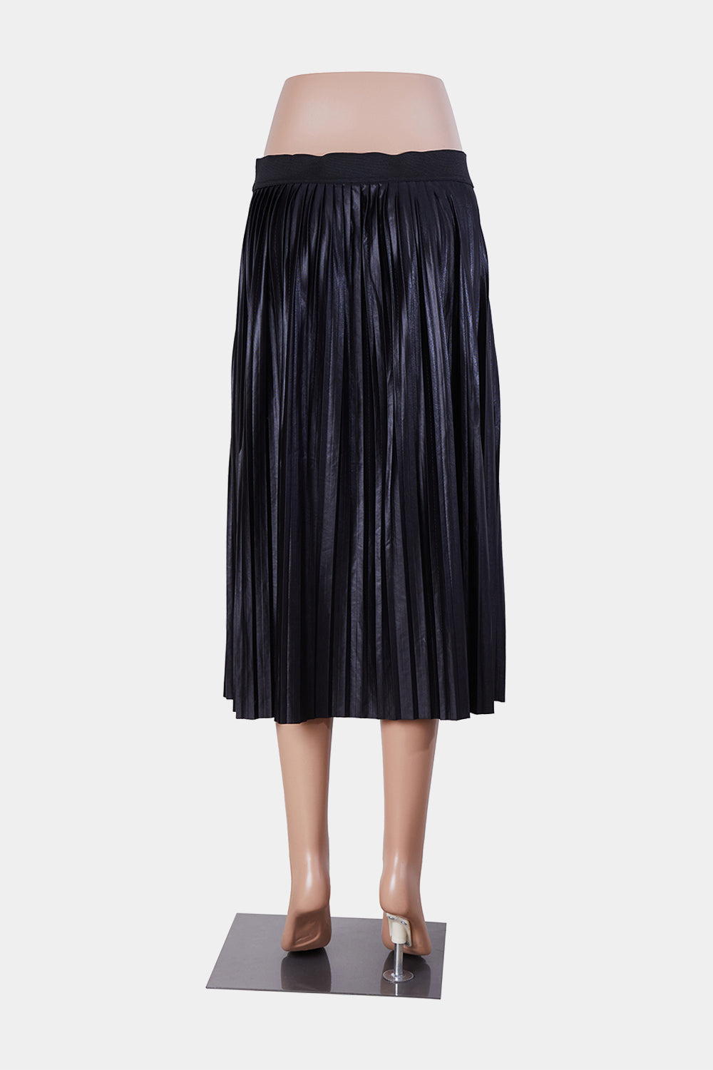 Vera Moda Black Pleated Midi Skirt