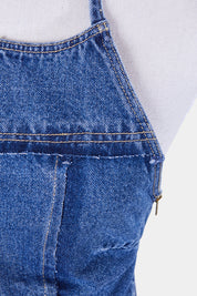 Abrand Jeans Blue Denim Patchwork Halter Crop Top