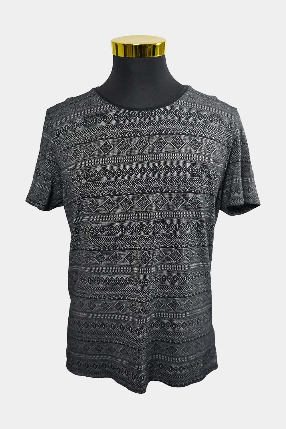 ASOS Black White Patterned Knit T-Shirt