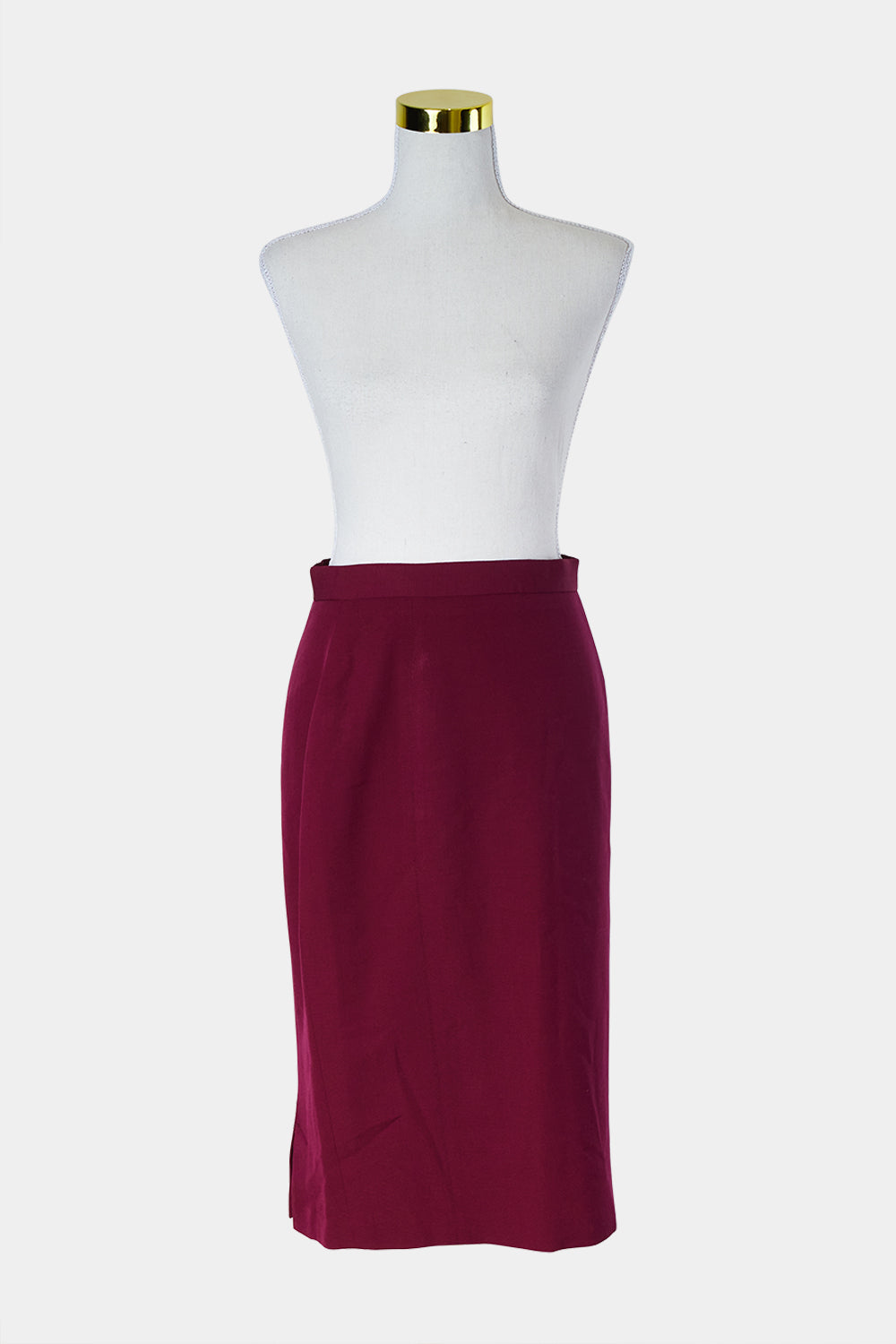COVERS Burgundy Pencil Skirt