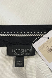 TOPSHOP White Mini Skirt