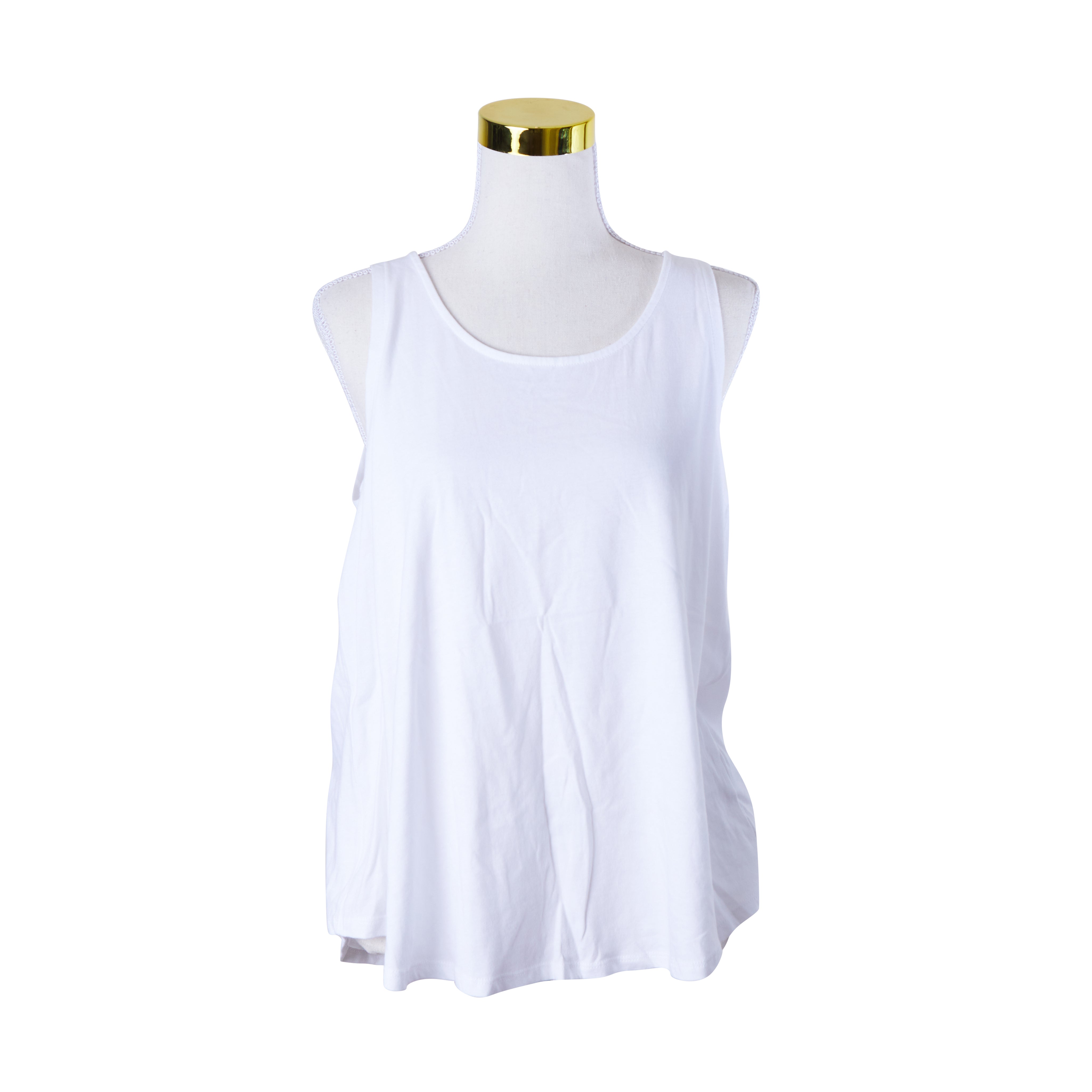 SEED White Loose Swing Singlet