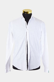 Zara Man White Button Down Slim Fit Shirt
