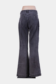 ROLLAS Black High Waisted Flared Jeans