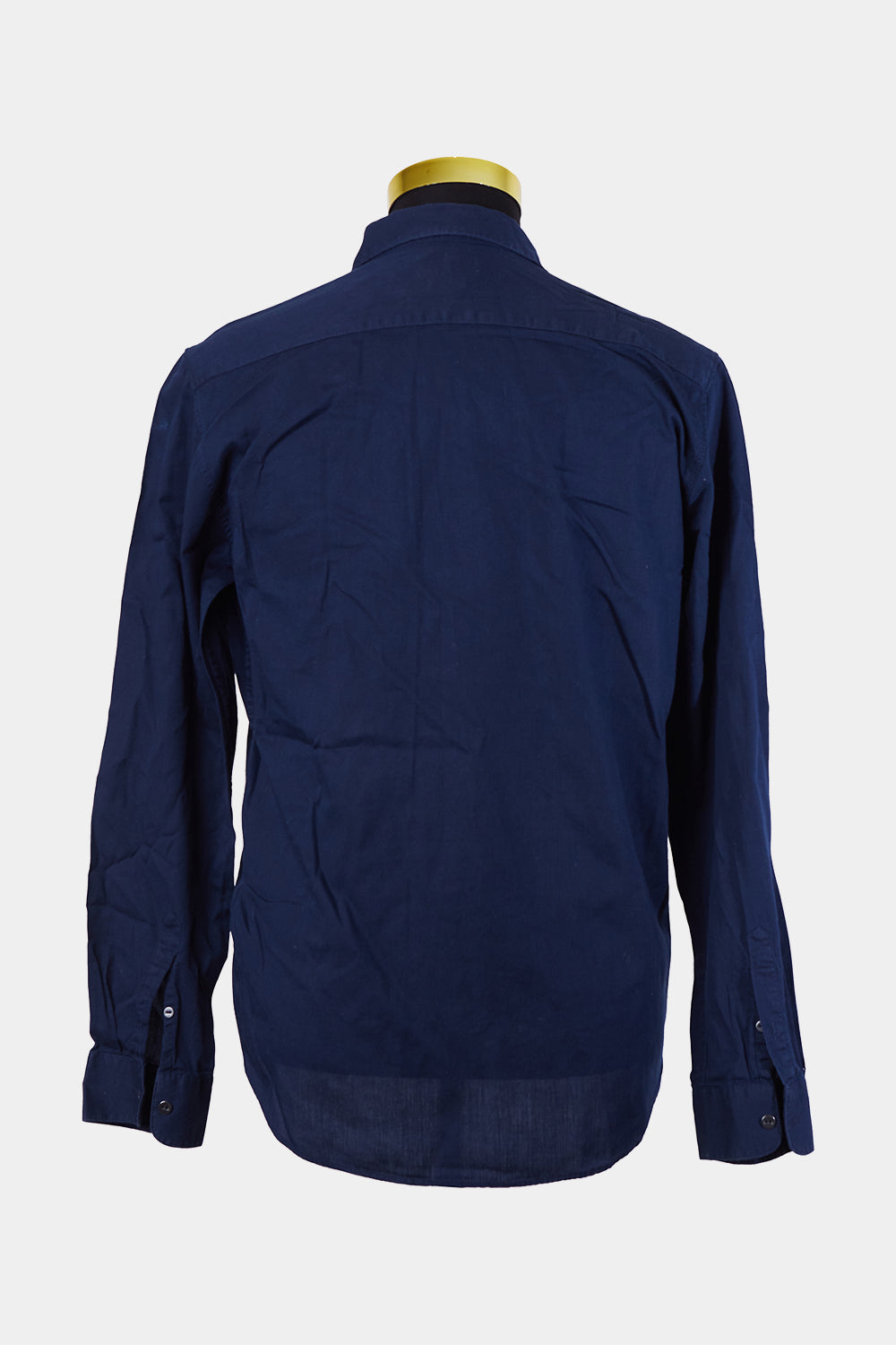 ZARA Navy Slim Fit Button Down Shirt with Pockets