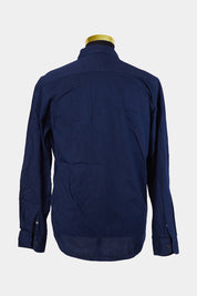 ZARA Navy Slim Fit Button Down Shirt with Pockets