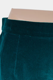 Assorted Brands Emerald Green Velvet Pencil Skirt