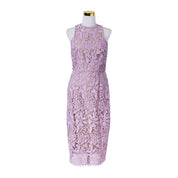 Cooper St Lilac Broderie Anglaise High Neck Midi Dress
