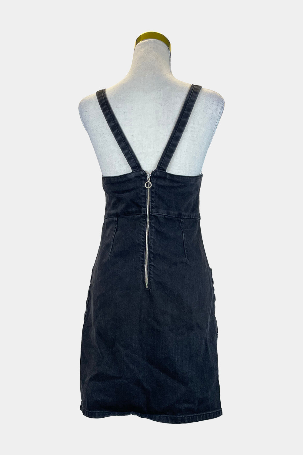 TOPSHOP Black Denim Dress