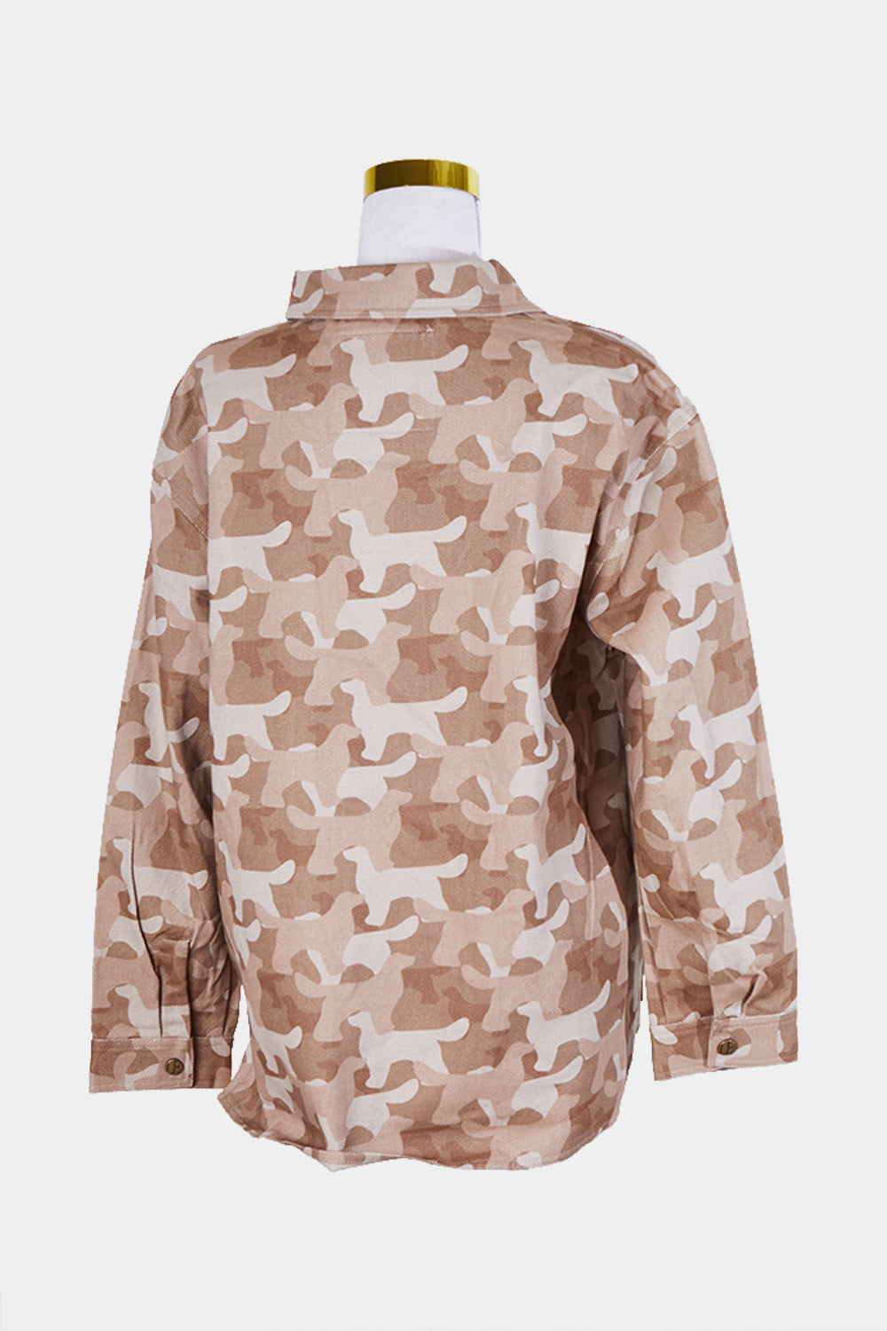 Unreal Fur Brown Camouflage Shacket