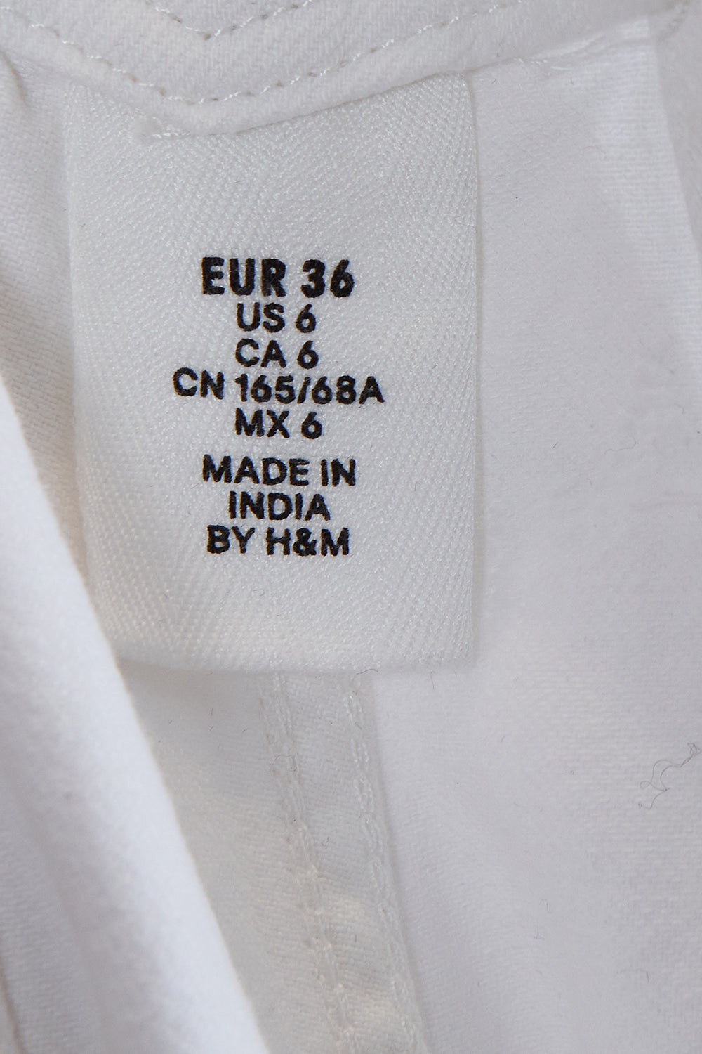 H And M White Denim Distressed Overalls
