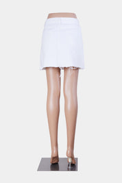Urban Outfitters White Denim Mini Skirt