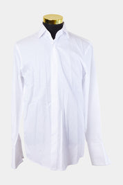ZENETTI White Textured Button Down Shirt