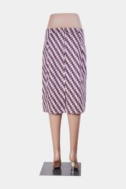 PREVIEW Red, Blue and Off White Pocket Detail Midi Skirt