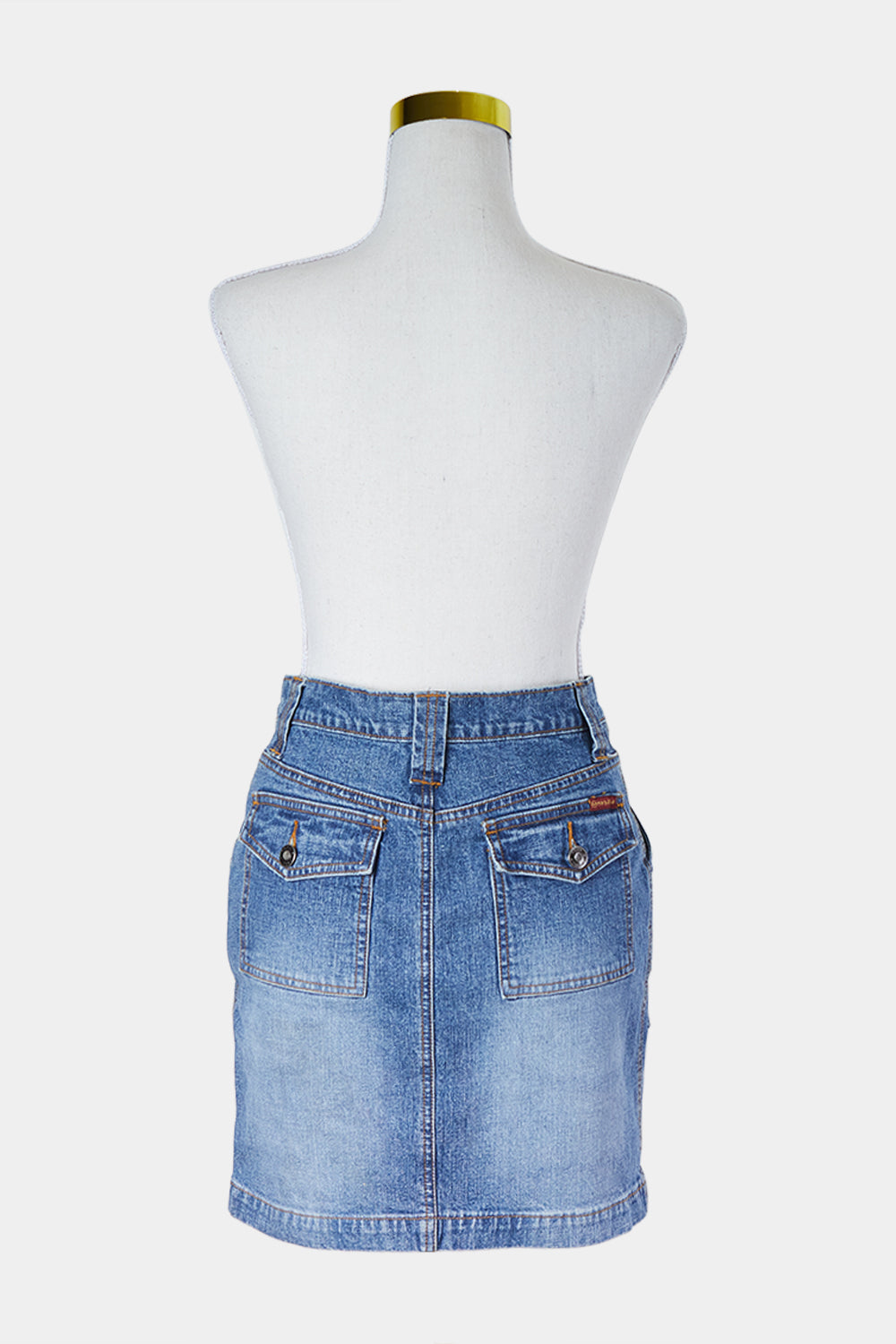 ROXY Mid Blue Pocket Detail Denim Skirt