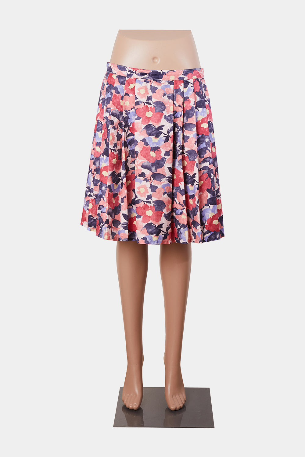 Alannah Hill Pink, Orange and Purple Floral  Midi Skirt