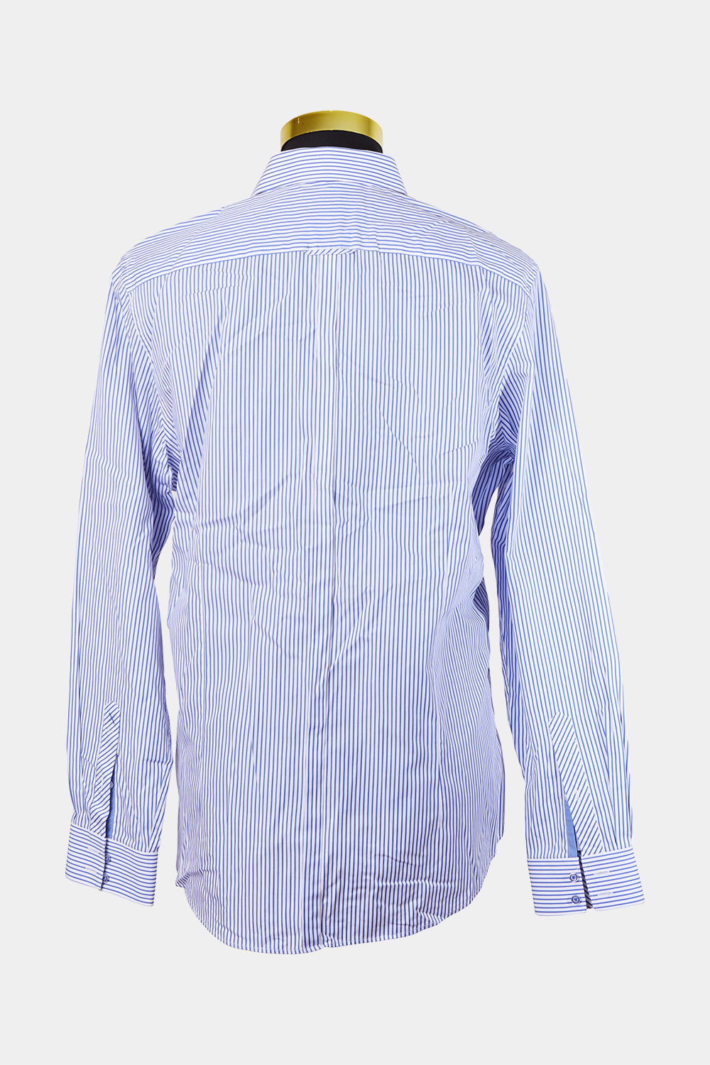 POLITIX Blue and White Stripe Slim Fit