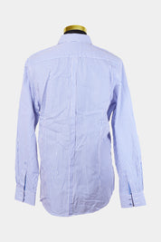 POLITIX Blue and White Stripe Slim Fit