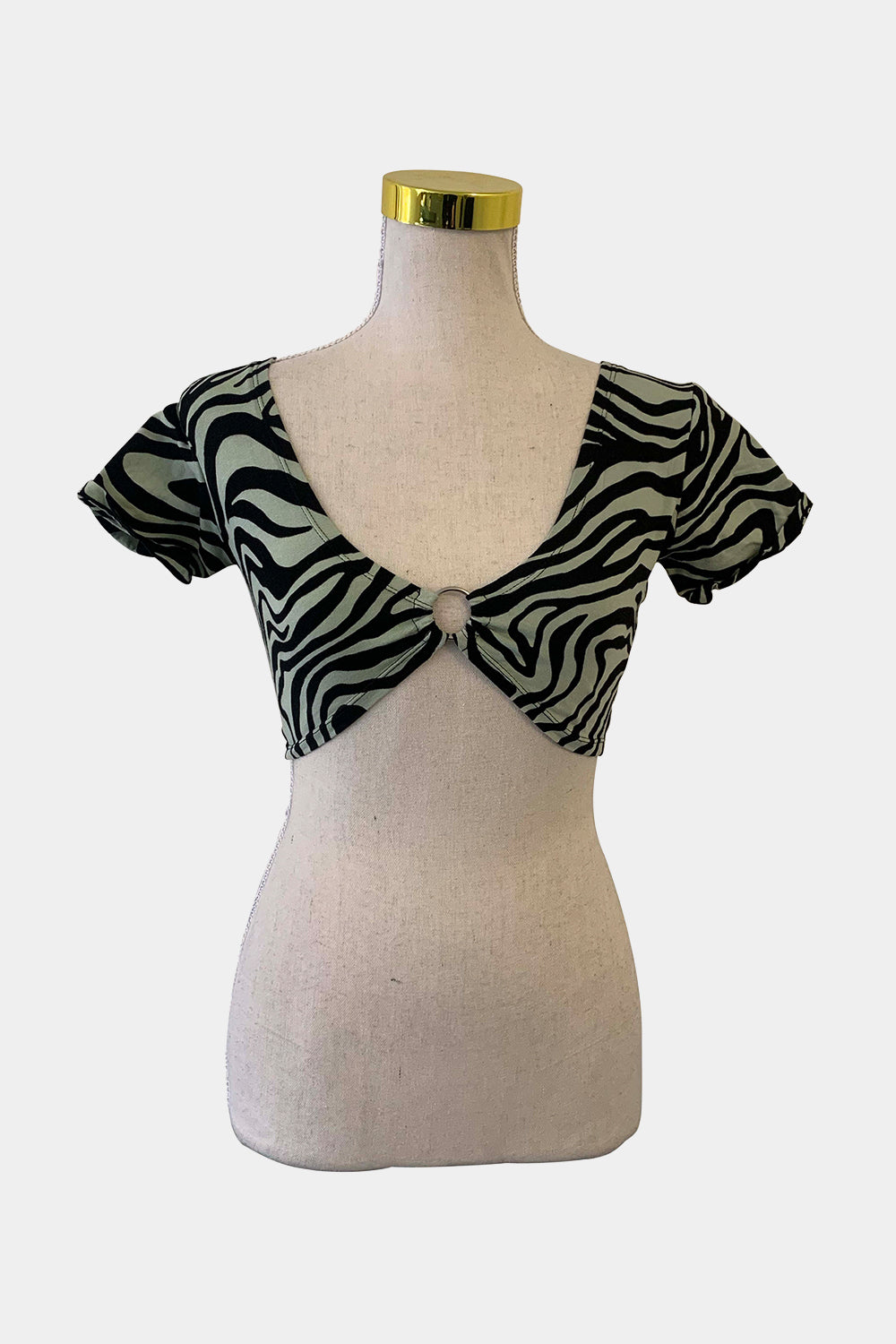 Motel Rocks Black And Blue Top