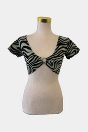 Motel Rocks Black And Blue Top