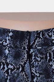 H&M Blue Snakeskin Dress Shorts