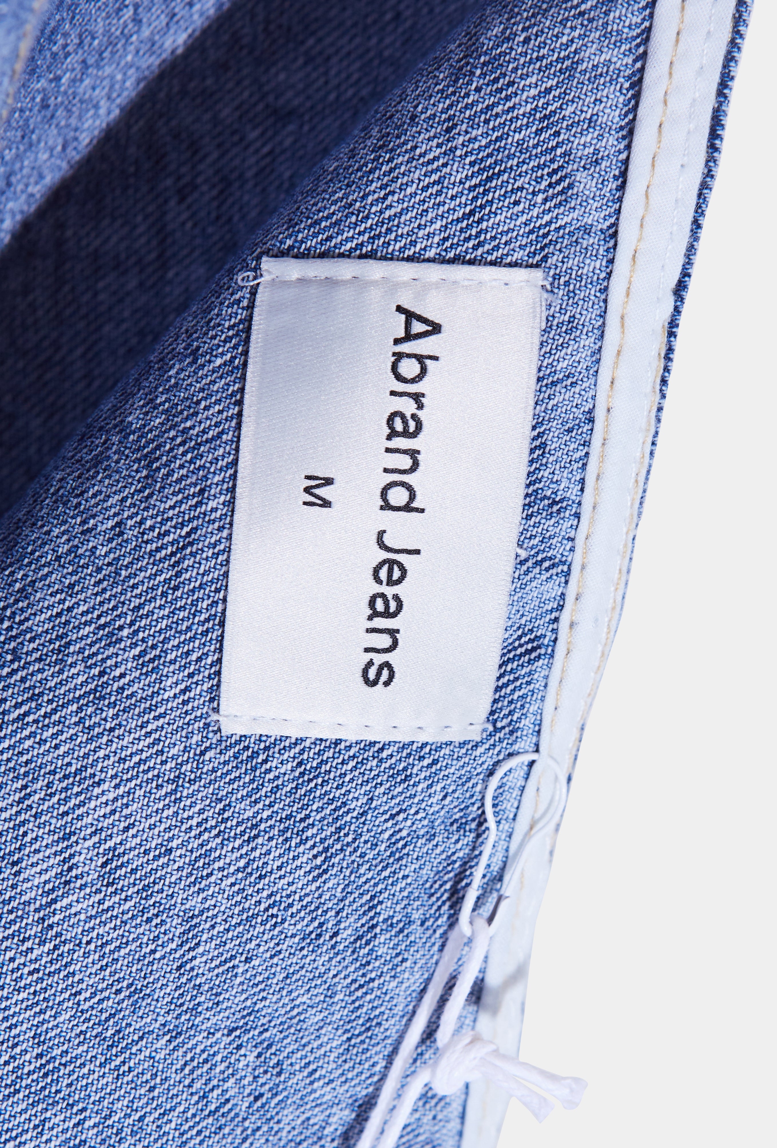 Abrand Jeans Blue Patchwork Denim Crop Top