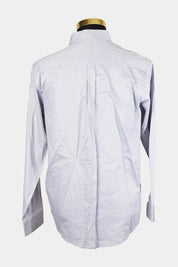Mr Simple Pale Blue Print Button Down Shirt