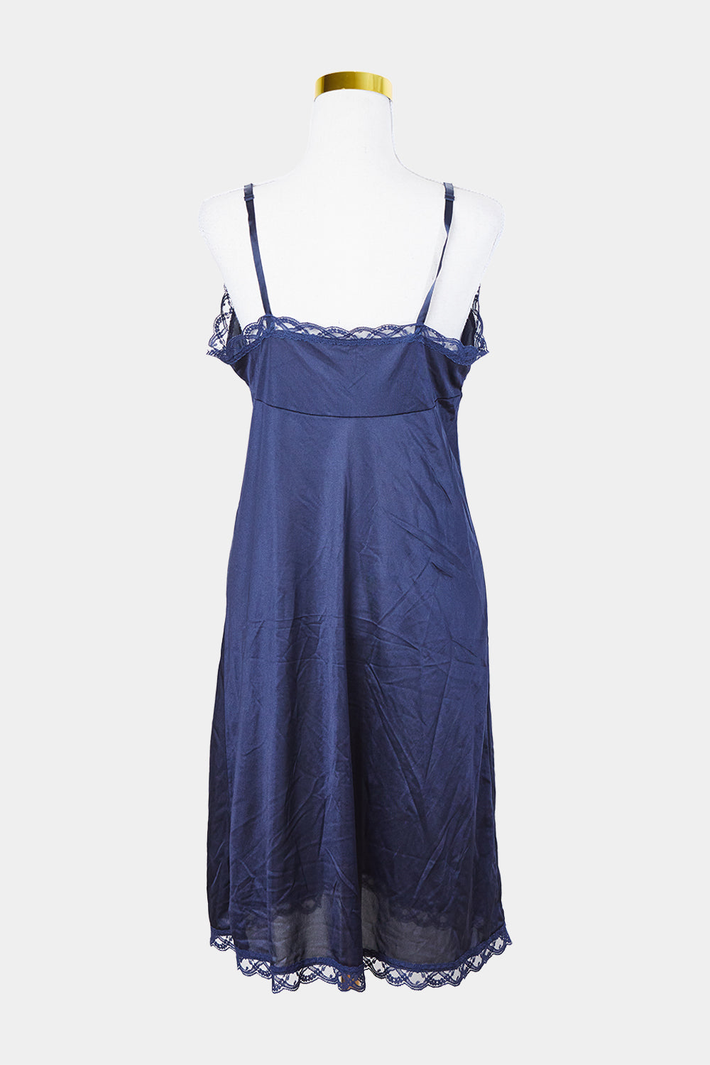 First Love Navy Lace Detail Slip Dress