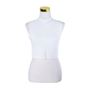 GLASSONS White High Neck Crop Top