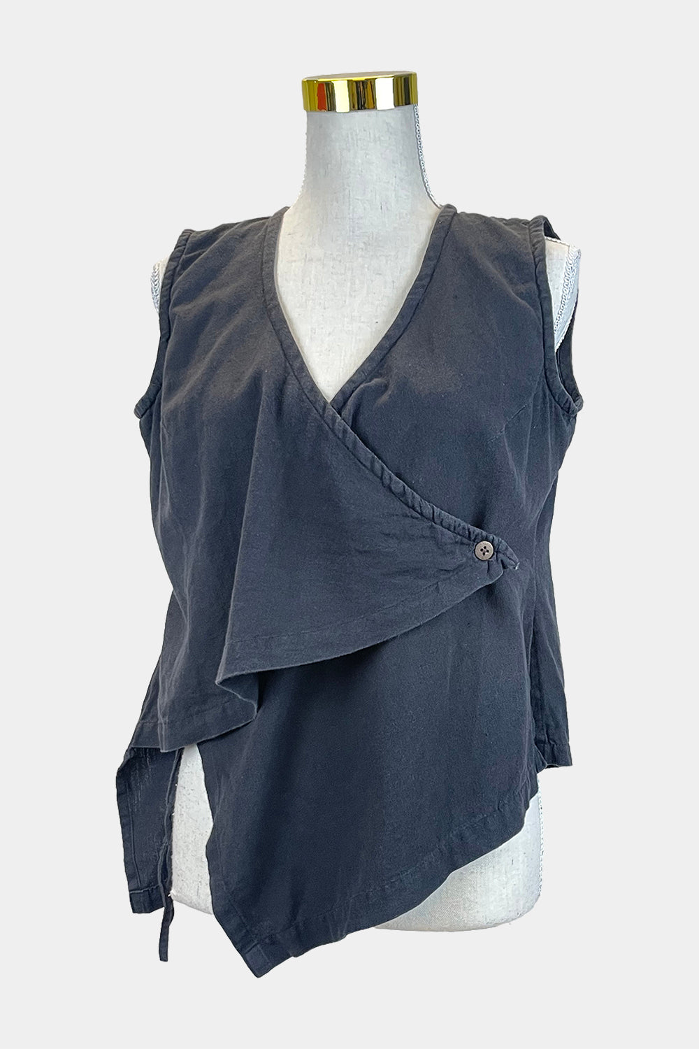 ISHKA Black Wrap Top