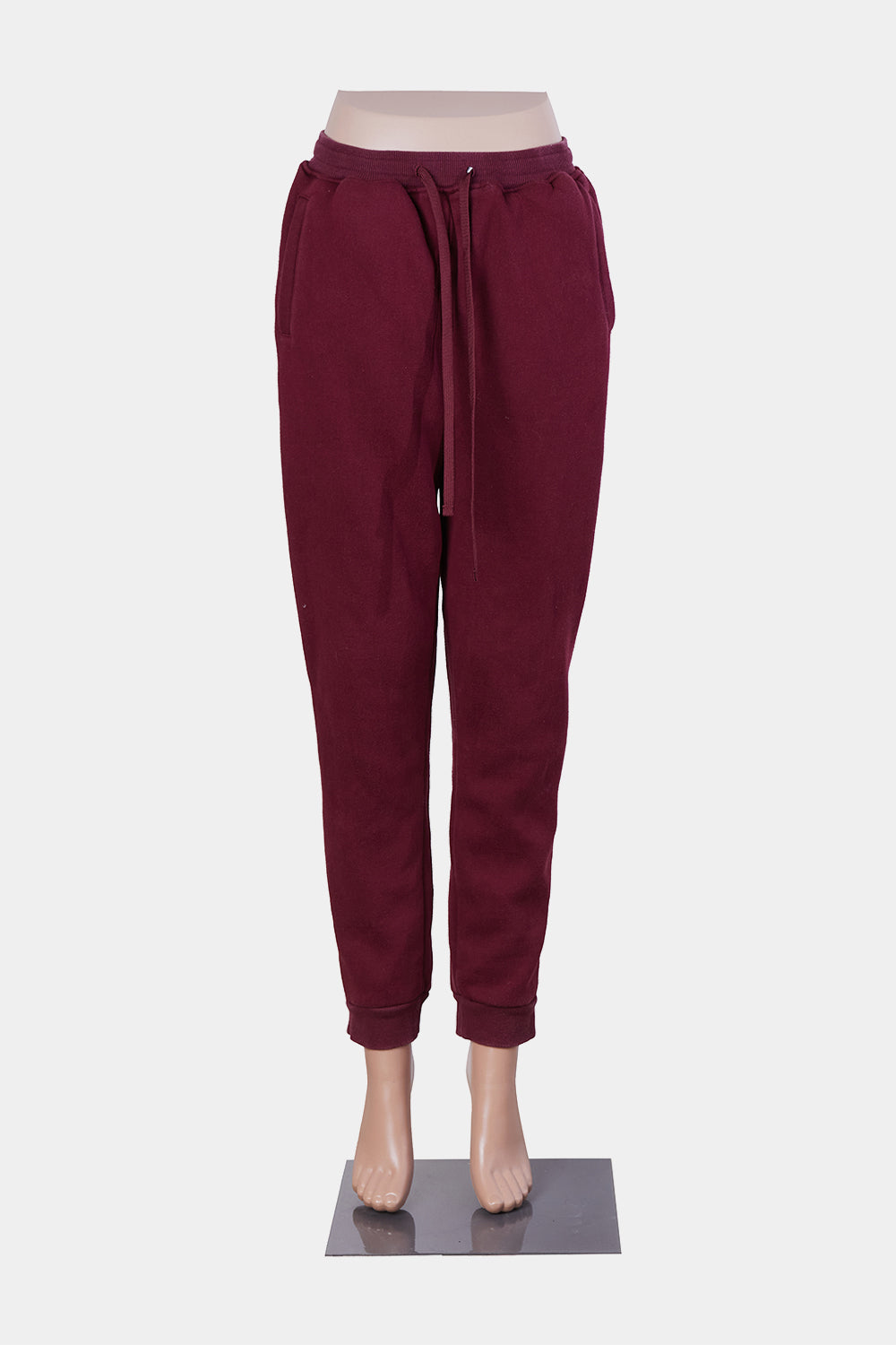 Fashion Nova Burgundy Printed Tracksuit Pants