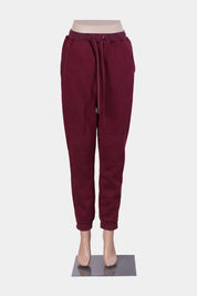 Fashion Nova Burgundy Printed Tracksuit Pants