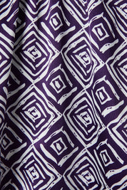 BASQUE Aubergine Print Short Sleeve Midi Dress