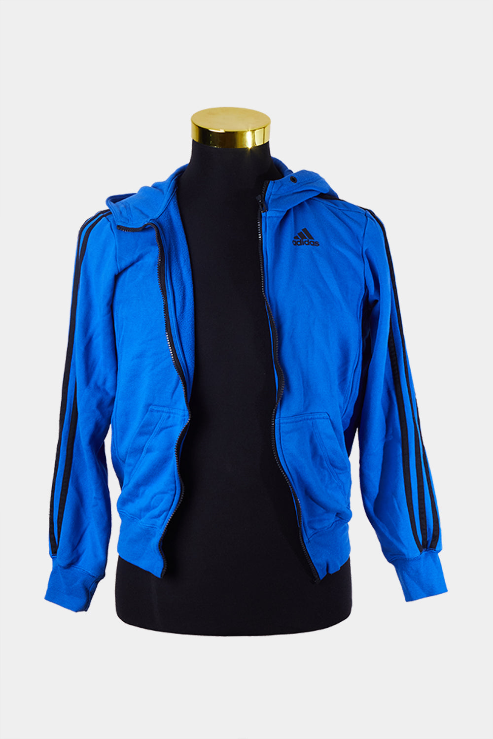 ADIDAS Blue 3 Stripe Track Jacket
