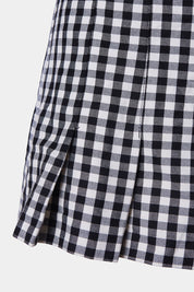 ZARA Black and White Check Skater Skirt