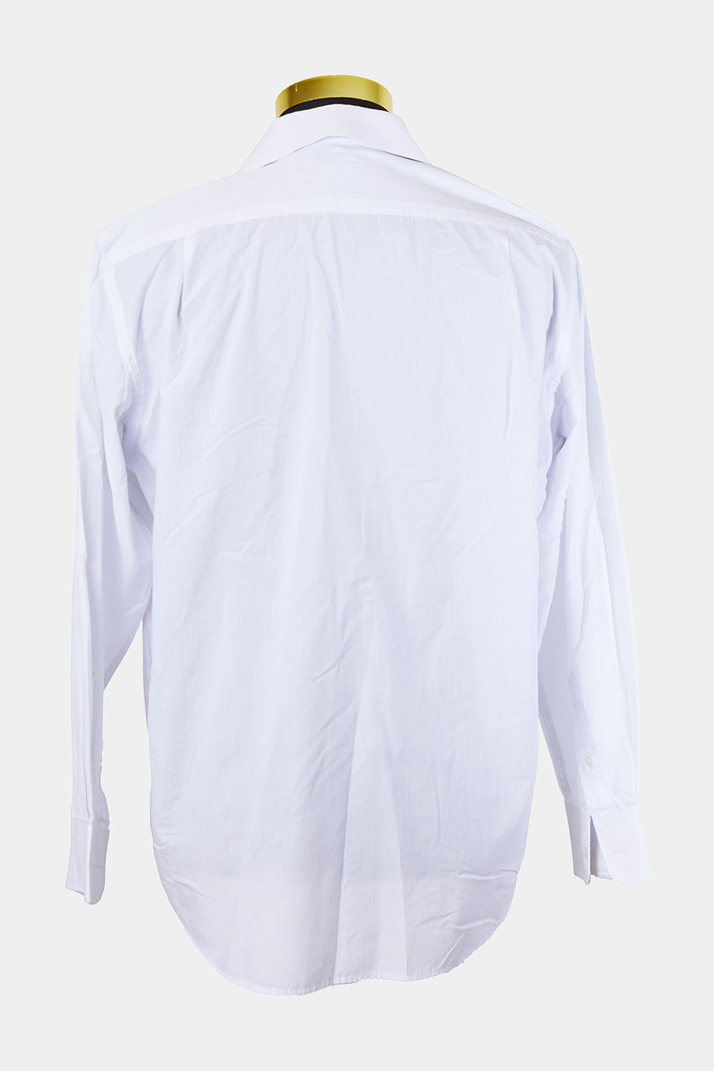GLOWEAVE White and Light Blue Stripe Button Down Shirt