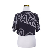 Ivy Park Black and White4 Print Crop T Shirt